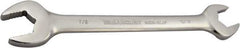 Paramount - 13/16" x 7/8" Standard Open End Wrench - 10" OAL, Double End, Full Polish Finish, 15° Head Angle - Apex Tool & Supply