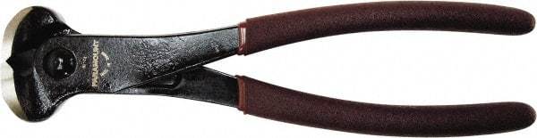 Paramount - 8" OAL, 11 AWG Capacity, End Cutting Pliers - 11/32" Jaw Length x 1-19/32" Jaw Width, Plastic Dipped Handle - Apex Tool & Supply