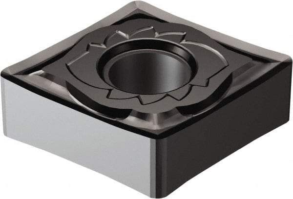 Sandvik Coromant - CNGG43.5 SGF Grade 1105 Carbide Turning Insert - TiAlN2 Finish, 80° Diamond, 1/2" Inscr Circle, 3/16" Thick, 0.1984mm Corner Radius - Apex Tool & Supply
