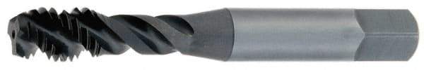 OSG - 5/8-18 UNF 3 Flute 3B Modified Bottoming Spiral Flute Tap - Vanadium High Speed Steel, TiN Finish, 3-13/16" OAL, Right Hand Flute, Right Hand Thread, H3, Series 303 - Apex Tool & Supply