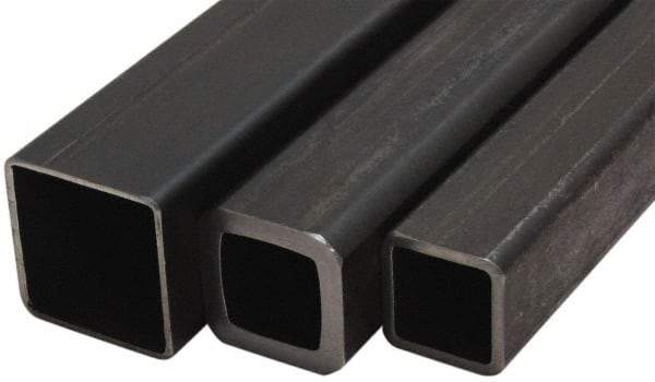 Value Collection - 2 Inch Square x 6 Ft. Long, Low Carbon Steel, Square Welded Tube - 3/16 Inch Wall Thickness, Low Carbon Grade - Apex Tool & Supply