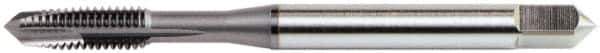 OSG - #10-24 UNC, 3 Flute, Nitride Finish, Vanadium High Speed Steel Spiral Point Tap - Plug Chamfer, Right Hand Thread, 2-3/8" OAL, 7/8" Thread Length, 0.194" Shank Diam, 2B Class of Fit, Series 11016 - Exact Industrial Supply