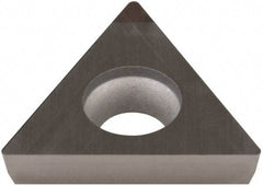 Sumitomo - NU-TPGA321 Grade BN350 PCBN Turning Insert - Uncoated, 60° Triangle, 3/8" Inscr Circle, 1/8" Thick, 1/64" Corner Radius - Apex Tool & Supply