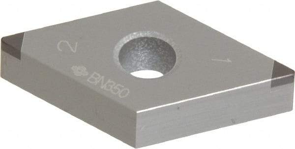 Sumitomo - 2NU-DNGA431 Grade BN350 PCBN Turning Insert - Uncoated, 55° Diamond, 1/2" Inscr Circle, 3/16" Thick, 1/64" Corner Radius - Apex Tool & Supply