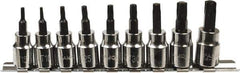 Paramount - 9 Piece 3/8" Drive Torx Bit Socket Set - T10 to T50 Torx - Apex Tool & Supply