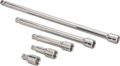 Paramount - 1/2" Drive Socket Wobble Extension Set - 5 Pieces, Includes 2, 3, 5, 10, 15" Lengths - Apex Tool & Supply
