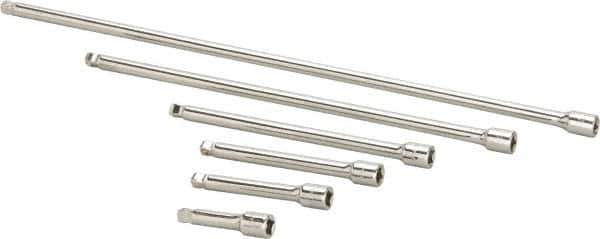 Paramount - 1/4" Drive Socket Wobble Extension Set - 6 Pieces, Includes 2, 3, 4, 6, 10, 14" Lengths - Apex Tool & Supply