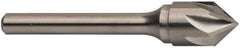 Keo - 3/4" Head Diam, 3/8" Shank Diam, 6 Flute 82° Solid Carbide Countersink - Bright Finish, 2-3/4" OAL, Single End - Apex Tool & Supply