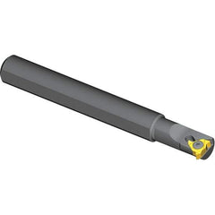 Vargus - Internal/External Thread, Left Hand Cut, 0.59" Shank Width x 0.56" Shank Height Indexable Threading Toolholder - 3.94" OAL, 2IL Insert Compatibility, OVR Toolholder, Series Miniature Round Shank - Apex Tool & Supply