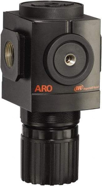 ARO/Ingersoll-Rand - 1 NPT Port, 290 CFM, Aluminum Heavy-Duty Regulator - 10 to 200 psi Range, 250 Max psi Supply Pressure, 1/8" Gauge Port Thread, 4.091" Wide x 7.223" High - Apex Tool & Supply
