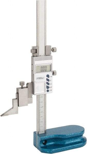 Fowler - 6" Electronic Height Gage - 0.0005" Resolution, Accurate to 0.001", LCD Display - Apex Tool & Supply