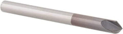 Value Collection - 90° Incl Angle, 1/8" Shank Diam, 1-1/2" OAL, 1/8" Cut Diam, Conical Engraving Cutter - 0.06" LOC, 2 Flutes, Right Hand Cut, Micrograin Solid Carbide, AlTiN Coated - Apex Tool & Supply