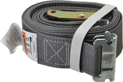 Kinedyne - 16' Long x 2" Wide, 835 Lb Basket Capacity, 1 Ply, Polyester Web Sling - Gray - Apex Tool & Supply
