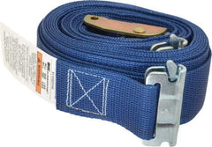 Kinedyne - 20' Long x 2" Wide, 835 Lb Basket Capacity, 1 Ply, Polyester Web Sling - Blue - Apex Tool & Supply