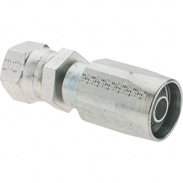 Parker - 5 Piece, 3/4-16 JIC, Reusable Hose Female Swivel Fitting - 13/32" Hose ID x 1/2" Hose OD - Apex Tool & Supply