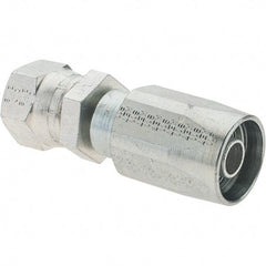 Parker - 5 Piece, 3/4-16 JIC, Reusable Hose Female Swivel Fitting - 13/32" Hose ID x 1/2" Hose OD - Apex Tool & Supply