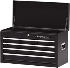 Value Collection - 6 Drawer Intermediate Tool Chest - 26" Wide x 12" Deep x 15-1/4" High, Steel, Black - Apex Tool & Supply