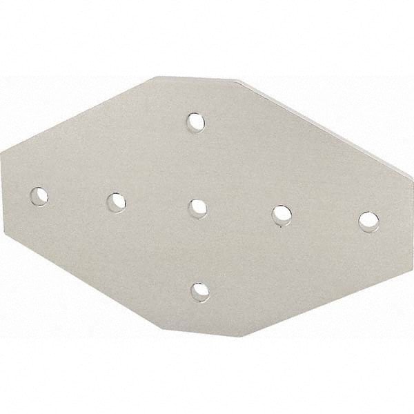 80/20 Inc. - 7-1/2" Wide x 4-1/2" High x 1/4" Long Open Shelving Joining Plate - Apex Tool & Supply