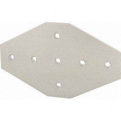 80/20 Inc. - 7-1/2" Wide x 4-1/2" High x 1/4" Long Open Shelving Joining Plate - Apex Tool & Supply