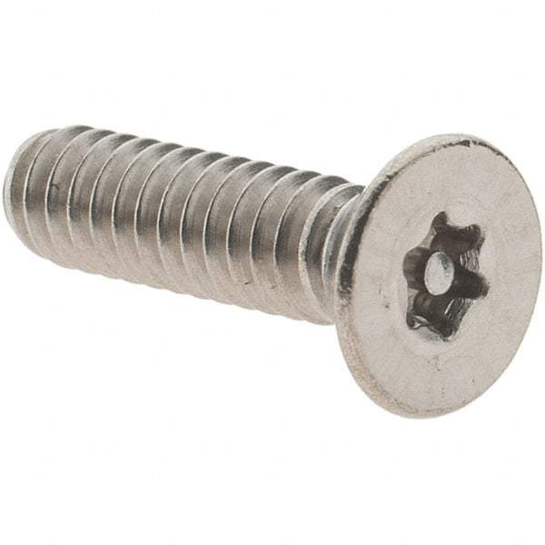 Value Collection - #10-24 UNC Pin In Torx Drive, Flat Screw - Grade 18-8 Stainless Steel, Uncoated, 3/4" OAL - Apex Tool & Supply