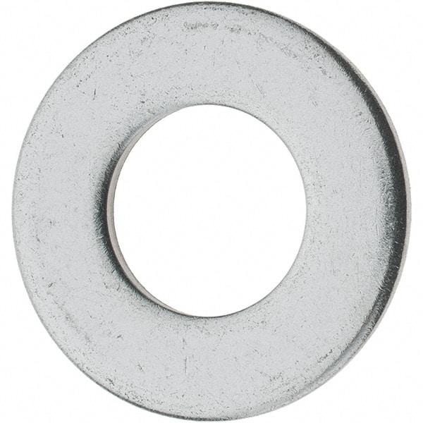 Value Collection - 1/2" Screw, Grade 18-8 Stainless Steel Standard Flat Washer - 17/32" ID x 1-1/16" OD, 0.095" Thick - Apex Tool & Supply
