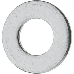 Value Collection - 1/2" Screw, Grade 18-8 Stainless Steel Standard Flat Washer - 17/32" ID x 1-1/16" OD, 0.095" Thick - Apex Tool & Supply