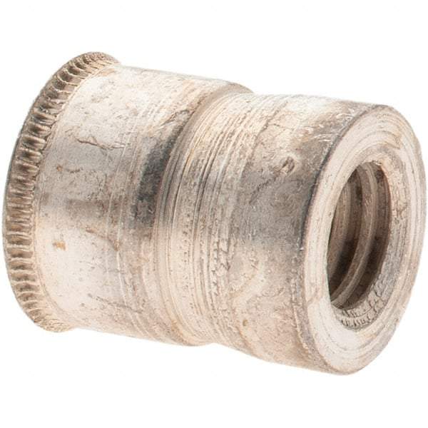 Value Collection - 5/16-18 UNC, Cadmium-Plated, Steel Knurled Rivet Nut Inserts - 0.03" to 0.09" Grip, 1/2" Drill Size, 0.528" Body Diam - Apex Tool & Supply