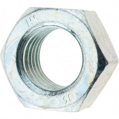 Value Collection - M16x2.00 Metric Coarse Steel Right Hand Hex Nut - 24mm Across Flats, 13mm High, Zinc-Plated Finish - Apex Tool & Supply