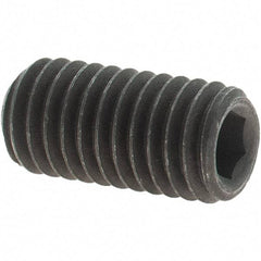 Value Collection - M8x1.25 Metric Coarse, 16mm OAL, Cup Point Set Screw - Grade 14.9 (45H) Alloy Steel, 4mm Key - Apex Tool & Supply