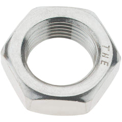 Value Collection - 3/4-16 UNC Stainless Steel Right Hand Hex Jam Nut - 1-1/8" Across Flats, 27/64" High - Apex Tool & Supply