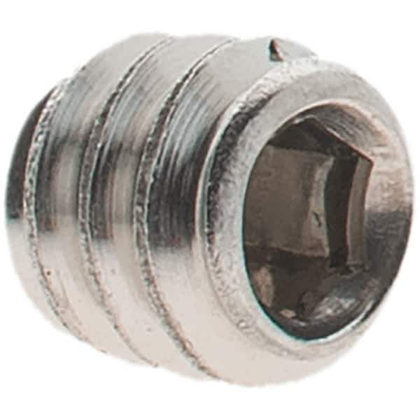 Value Collection - #10-24 UNC, 3/16" OAL, Cup Point Set Screw - Grade 18-8 Stainless Steel, 3/32" Key - Apex Tool & Supply