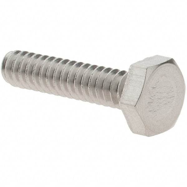 Value Collection - #6-32 UNC, 5/8" Length Under Head Hex Drive Machine Screw - Hex Head, Grade 18-8 Stainless Steel, Uncoated, Without Washer - Apex Tool & Supply