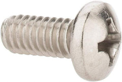 Value Collection - #12-24 UNC, 1/2" Length Under Head Phillips Drive Machine Screw - Pan Head, Grade 18-8 Stainless Steel, Uncoated, Without Washer - Apex Tool & Supply