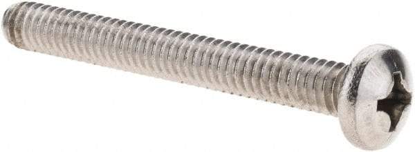 Value Collection - 1/4-20 UNC, 2-1/4" Length Under Head Phillips Drive Machine Screw - Pan Head, Grade 18-8 Stainless Steel, Uncoated, Without Washer - Apex Tool & Supply