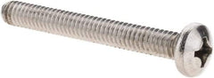 Value Collection - 1/4-20 UNC, 2-1/4" Length Under Head Phillips Drive Machine Screw - Pan Head, Grade 18-8 Stainless Steel, Uncoated, Without Washer - Apex Tool & Supply