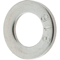Value Collection - M6 Screw, Grade 316 Stainless Steel Standard Flat Washer - 6.4mm ID x 12mm OD, Plain Finish - Apex Tool & Supply