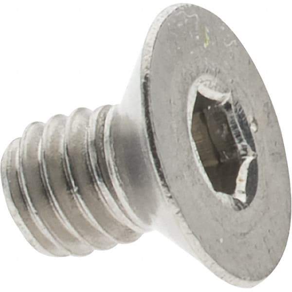 Value Collection - M4x0.70 Metric Coarse Hex Socket Drive, 82° Flat Screw - Grade 316 & Austenitic A4 Stainless Steel, Fully Threaded, 6mm OAL - Apex Tool & Supply
