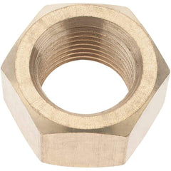 Value Collection - 3/4-18 UNF Brass Right Hand Hex Nut - 1-7/64" Across Flats, 41/64" High - Apex Tool & Supply