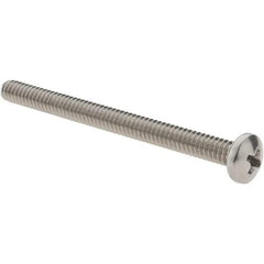 Value Collection - #10-24 UNC, 2-1/2" Length Under Head Phillips Drive Machine Screw - Pan Head, Grade 18-8 Stainless Steel, Uncoated, Without Washer - Apex Tool & Supply