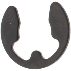 Rotor Clip - 11 to 15mm Shaft Diam, 10mm Groove Diam, Spring Steel Metric External E Style Retaining Ring - Apex Tool & Supply