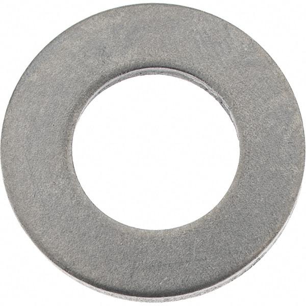 Value Collection - M10 Screw, Steel Standard Flat Washer - 10.5mm ID x 20mm OD, 2mm Thick, Zinc-Plated Finish - Apex Tool & Supply