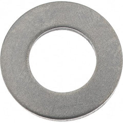 Value Collection - M10 Screw, Steel Standard Flat Washer - 10.5mm ID x 20mm OD, 2mm Thick, Zinc-Plated Finish - Apex Tool & Supply