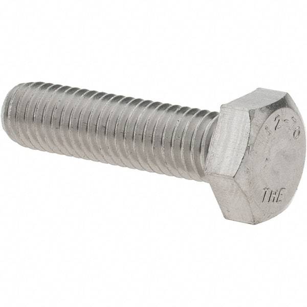 Value Collection - M8x1.25mm Metric Coarse, 30mm Length Under Head Hex Head Cap Screw - Fully Threaded, Grade 18-8 & Austenitic A2 Stainless Steel, 13mm Hex - Apex Tool & Supply