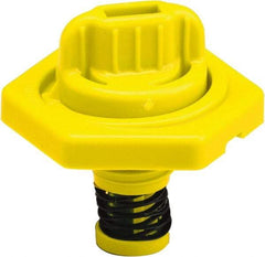Trico - 4 Gal Capacity Polyethylene Oil Storage System - 7" Straight Spout, Yellow - Apex Tool & Supply