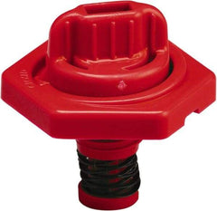 Trico - 4 Gal Capacity Polyethylene Oil Storage System - 7" Straight Spout, Red - Apex Tool & Supply