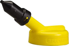 Trico - 4 Gal Capacity Polyethylene Oil Storage System - 1/4" Tip OD, 7" Straight Spout, Yellow - Apex Tool & Supply