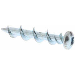 Value Collection - 1/4", 1-1/4" Length Under Head, Robertson Drive Pan Head, Steel Drywall Screws - Apex Tool & Supply