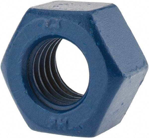 Value Collection - 5/8-11 UNC Steel Right Hand Heavy Hex Nut - 1-1/16" Across Flats, 0.6094" High, Zinc-Plated Finish - Apex Tool & Supply