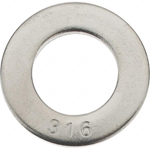 Value Collection - 3/4" Screw, Grade 316 Stainless Steel SAE Flat Washer - 13/16" ID x 2" OD, 0.148" Thick - Apex Tool & Supply