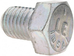 Value Collection - 3/4-10 UNC, 1" Length Under Head Hex Head Cap Screw - Fully Threaded, Grade 5 Steel, Zinc-Plated Finish, 1-1/8" Hex - Apex Tool & Supply
